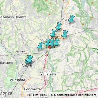 Mappa Via Alessandro Volta, 20866 Carnate MB, Italia (2.85545)