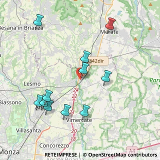 Mappa Via Alessandro Volta, 20866 Carnate MB, Italia (4.28091)