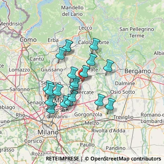 Mappa Via Alessandro Volta, 20866 Carnate MB, Italia (12.005)