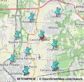 Mappa Via Milano, 20815 Cogliate MB, Italia (2.66667)