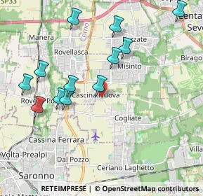 Mappa Via Milano, 20815 Cogliate MB, Italia (2.0825)
