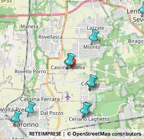 Mappa Via Milano, 20815 Cogliate MB, Italia (2.53364)