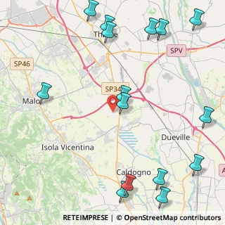 Mappa Via Fratel Faccin, 36030 Villaverla VI, Italia (5.93867)