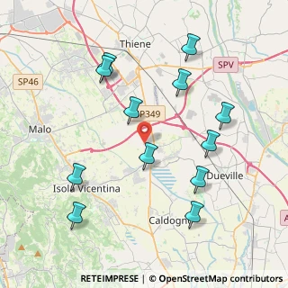 Mappa Via Fratel Faccin, 36030 Villaverla VI, Italia (4.24333)