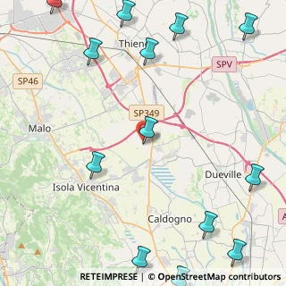 Mappa Via Fratel Faccin, 36030 Villaverla VI, Italia (6.58077)