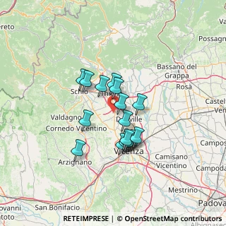 Mappa Via Fratel Faccin, 36030 Villaverla VI, Italia (9.96)