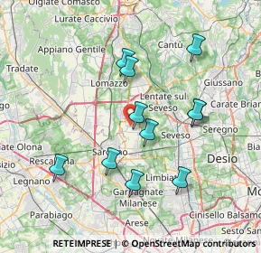 Mappa Via S. Fermo, 20815 Cogliate MB, Italia (6.88455)