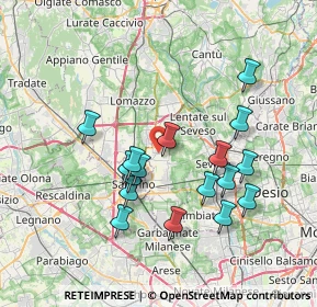 Mappa Via S. Fermo, 20815 Cogliate MB, Italia (6.88294)