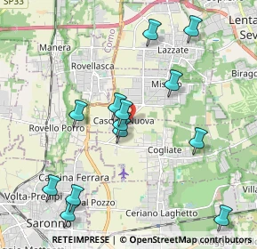 Mappa Via S. Fermo, 20815 Cogliate MB, Italia (2.08923)