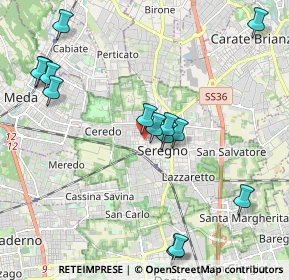 Mappa Via Firenze, 20831 Seregno MB, Italia (2.27143)