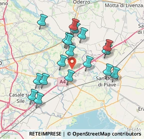 Mappa Via Contarina, 31050 Monastier di Treviso TV, Italia (6.85278)