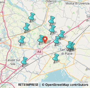Mappa Via Contarina, 31050 Monastier di Treviso TV, Italia (6.79167)