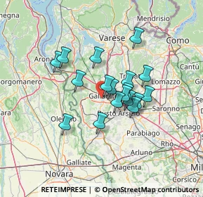 Mappa Via Papa Giovanni Paolo I, 21013 Gallarate VA, Italia (9.93111)