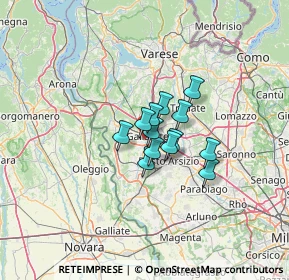 Mappa Via Papa Giovanni Paolo I, 21013 Gallarate VA, Italia (7.04692)