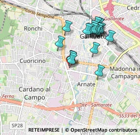 Mappa Via Papa Giovanni Paolo I, 21013 Gallarate VA, Italia (0.8555)