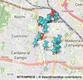 Mappa Via Papa Giovanni Paolo I, 21013 Gallarate VA, Italia (0.7115)