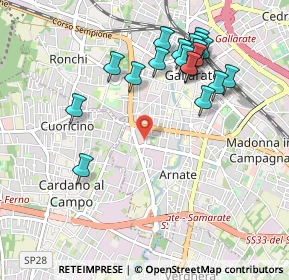 Mappa Via Papa Giovanni Paolo I, 21013 Gallarate VA, Italia (1.024)