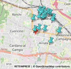 Mappa Via Papa Giovanni Paolo I, 21013 Gallarate VA, Italia (0.9175)