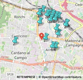 Mappa Via Papa Giovanni Paolo I, 21013 Gallarate VA, Italia (0.9515)