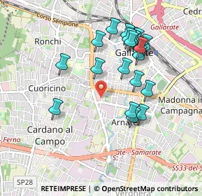 Mappa Via Papa Giovanni Paolo I, 21013 Gallarate VA, Italia (0.894)