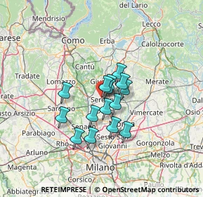 Mappa Via Gorizia, 20831 Seregno MB, Italia (8.79333)