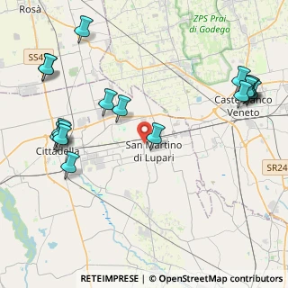 Mappa Via Bari, 35018 San Martino di Lupari PD, Italia (5.32059)