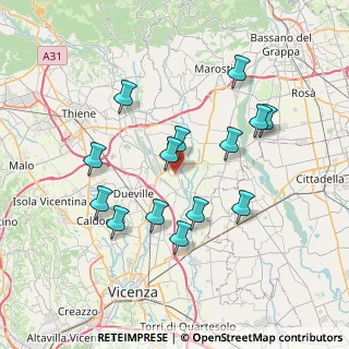 Mappa Via delle Longasole, 36066 Sandrigo VI, Italia (6.94071)