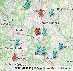 Mappa Via Silvio Pellico, 20831 Seregno MB, Italia (4.20692)