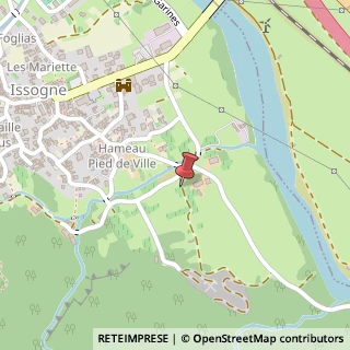 Mappa Frazione Pied de Ville, 59, 11020 Issogne, Aosta (Valle d'Aosta)