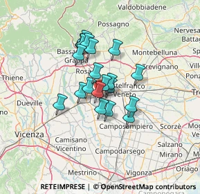 Mappa Via Monte Grappa, 35019 Tombolo PD, Italia (9.0305)