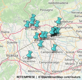 Mappa Via Monte Grappa, 35019 Tombolo PD, Italia (9.69722)