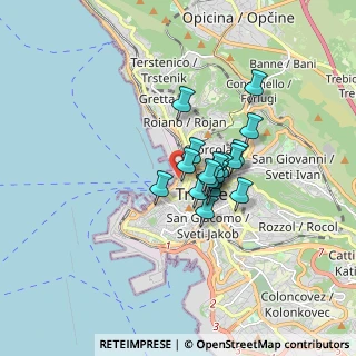 Mappa Riva Tre Novembre, 34132 Trieste TS, Italia (1.06389)