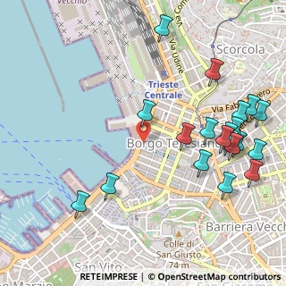 Mappa Via Vincenzo Bellini, 34121 Trieste TS, Italia (0.631)