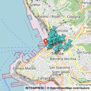 Mappa Via Vincenzo Bellini, 34121 Trieste TS, Italia (0.4755)