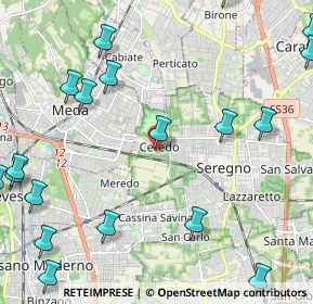 Mappa Largo Giuseppe Piermarini, 20831 Seregno MB, Italia (3.147)