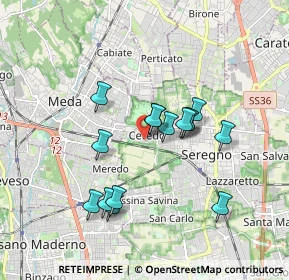 Mappa Via Ottone Rosai, 20831 Seregno MB, Italia (1.516)