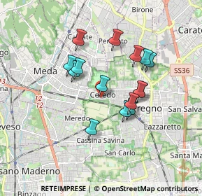 Mappa Via Ottone Rosai, 20831 Seregno MB, Italia (1.45067)