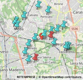 Mappa Largo Giuseppe Piermarini, 20831 Seregno MB, Italia (1.981)