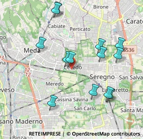 Mappa Largo Giuseppe Piermarini, 20831 Seregno MB, Italia (2.02846)