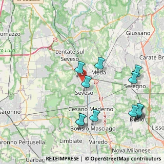 Mappa Via 25 Aprile, 20030 Barlassina MB, Italia (4.67083)