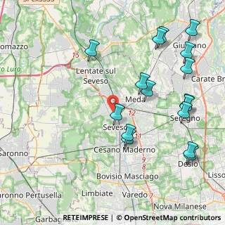 Mappa Via 25 Aprile, 20030 Barlassina MB, Italia (4.86625)