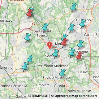 Mappa Via 25 Aprile, 20030 Barlassina MB, Italia (4.70375)
