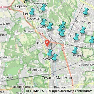 Mappa Via 25 Aprile, 20030 Barlassina MB, Italia (2.534)