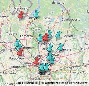 Mappa Via Gaetano Previati, 20831 Seregno MB, Italia (15.778)