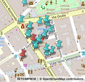 Mappa Via Giotto, 34125 Trieste TS, Italia (0.01538)