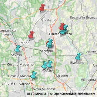 Mappa Via San Rocco, 20038 Seregno MB (3.81)