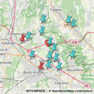 Mappa Via dei Patrioti, 21058 Solbiate Olona VA, Italia (3.73467)