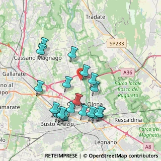 Mappa Via dei Patrioti, 21058 Solbiate Olona VA, Italia (3.932)