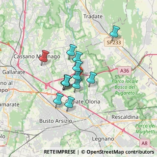 Mappa Via dei Patrioti, 21058 Solbiate Olona VA, Italia (2.45769)