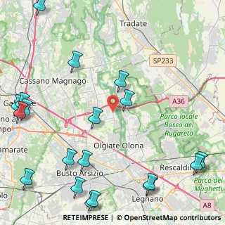 Mappa Via dei Patrioti, 21058 Solbiate Olona VA, Italia (6.405)